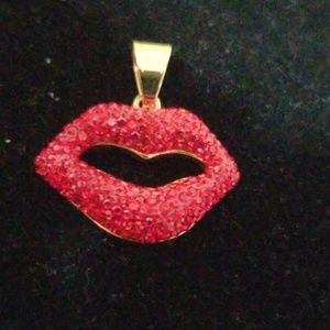 Red Lips Pendant